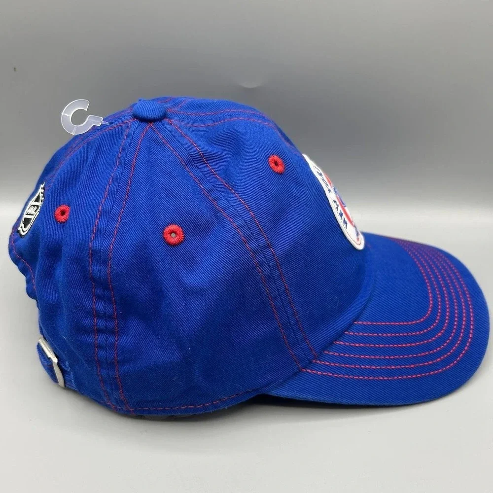New York Rangers Hat Youth Blue Embroidered NHL Legacy Strap Back Cap Cotton New